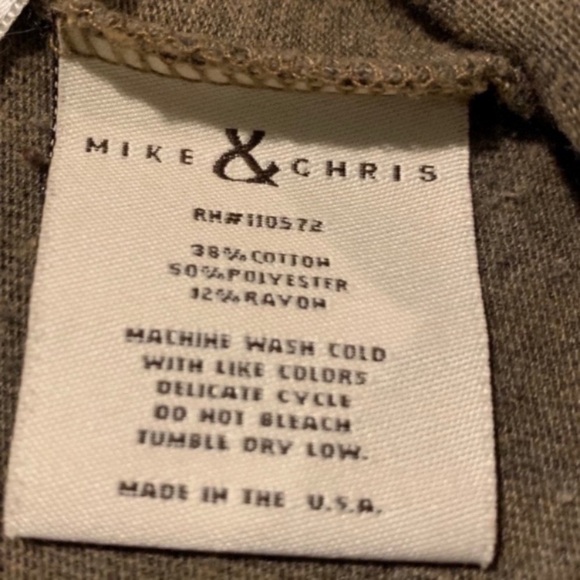 Vintage Mike & Chris Khaki Mini Dress with Belt - Picture 10 of 15